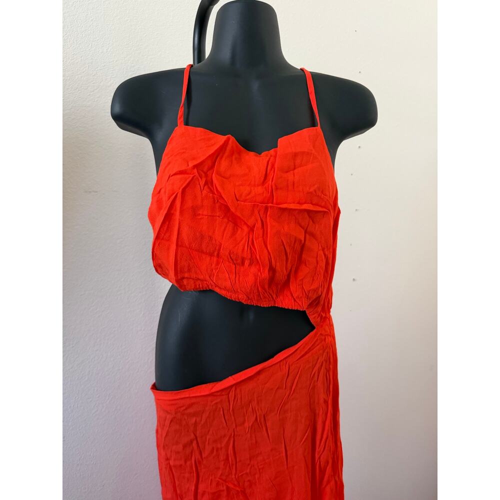 NWT Olivaceous orange cutout maxi dress size medium - Picture 3 of 5